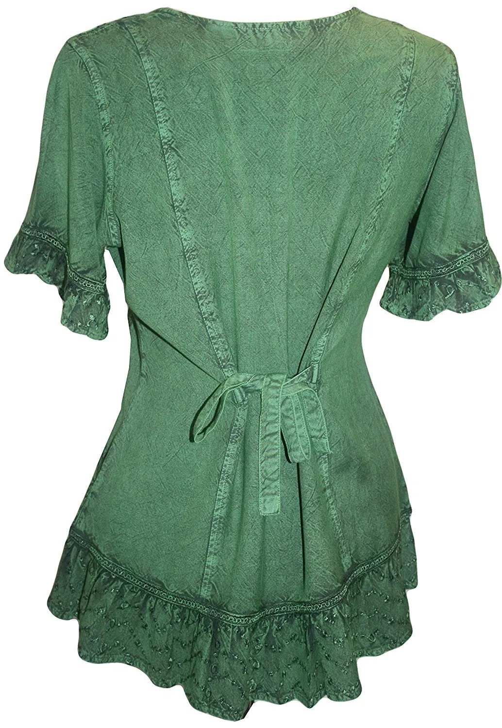 142 B Peasant Bohemian Ruffle Gypsy Ari Blouse
