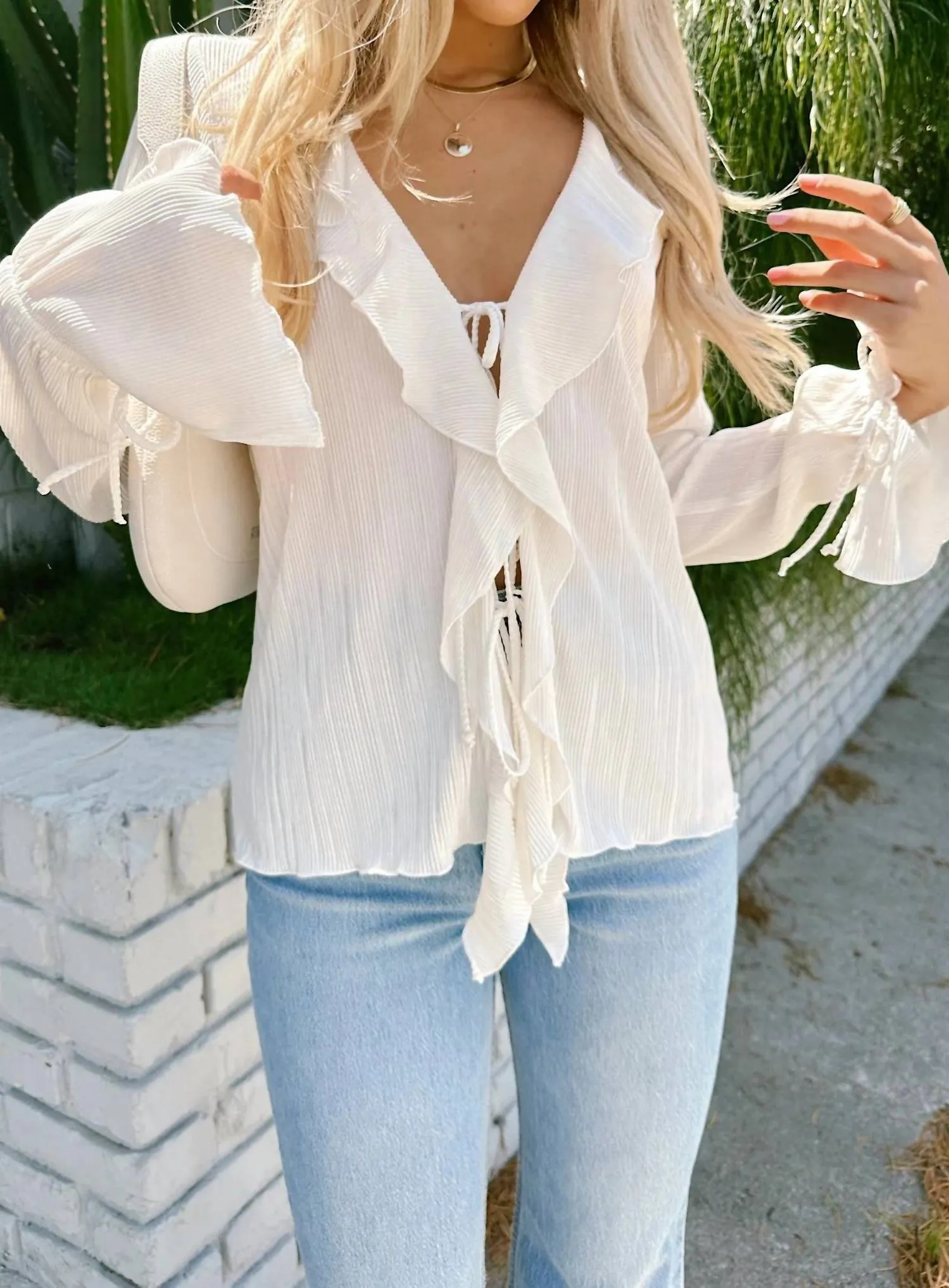 Adela Ruffle Top