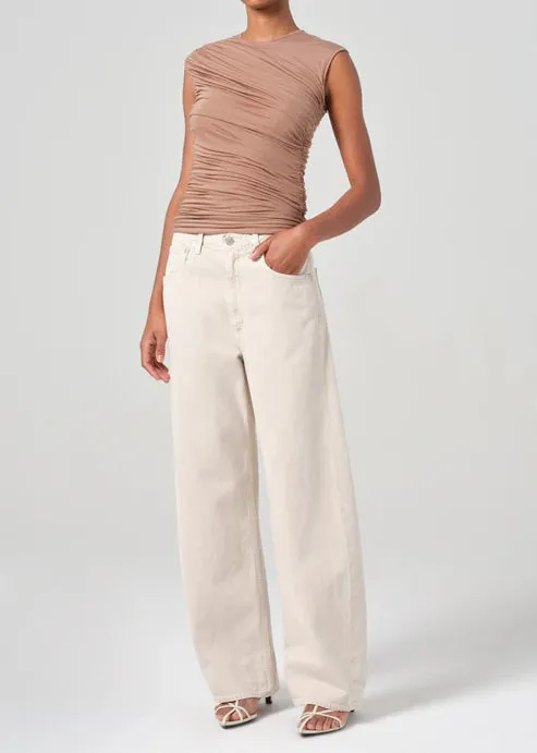 Agolde Ester Twist Tank in Moth