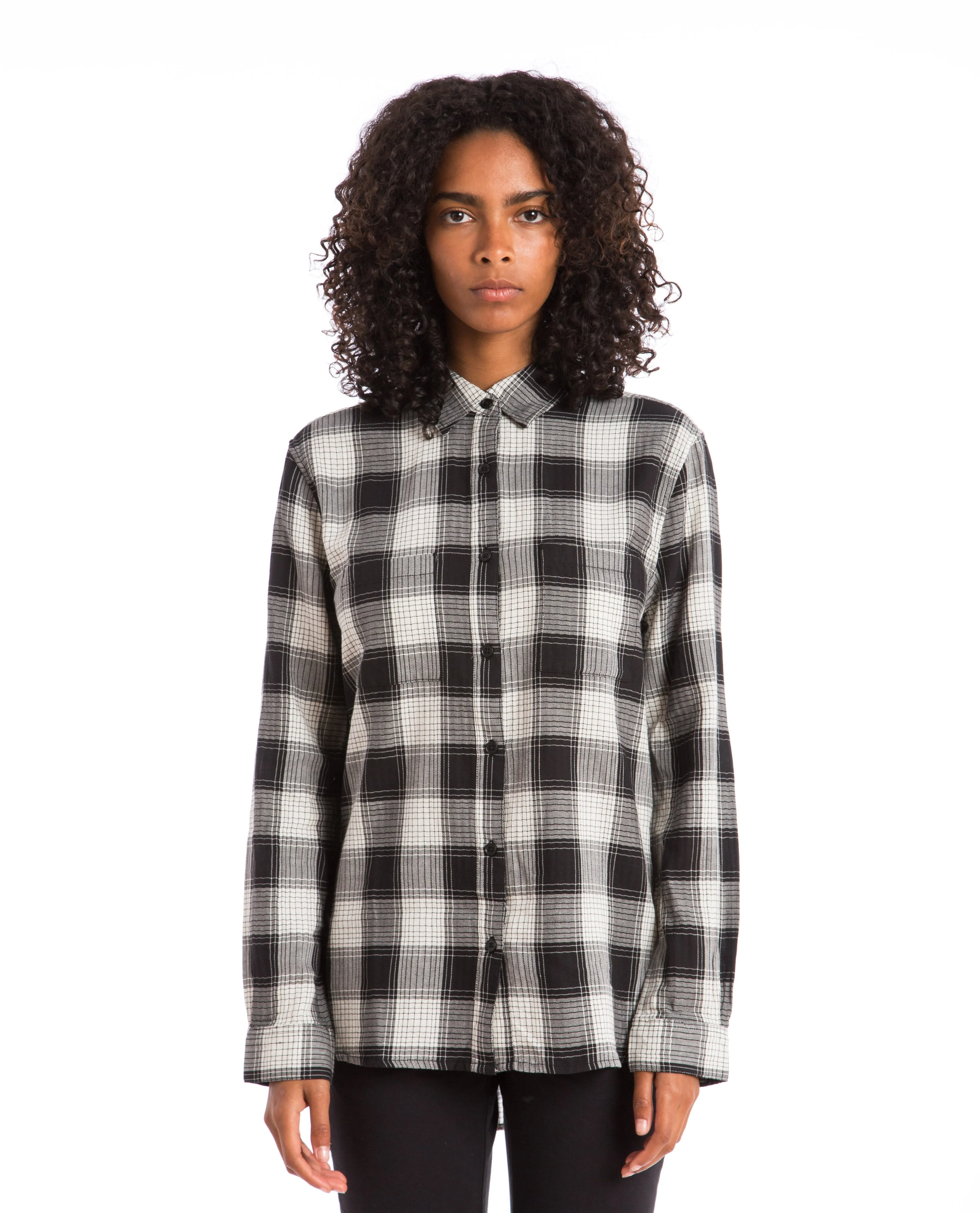 Buffalo Check Shirt White
