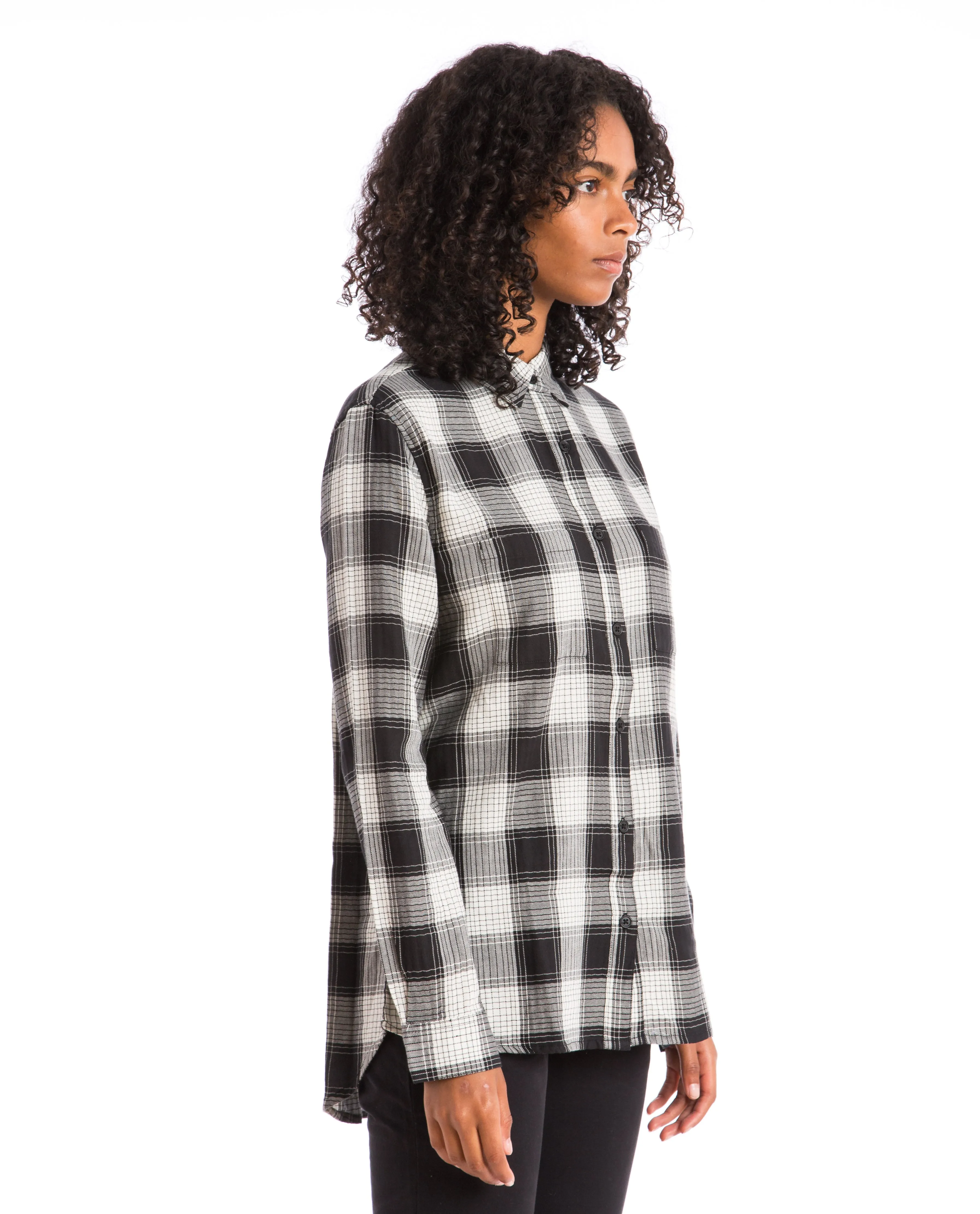 Buffalo Check Shirt White