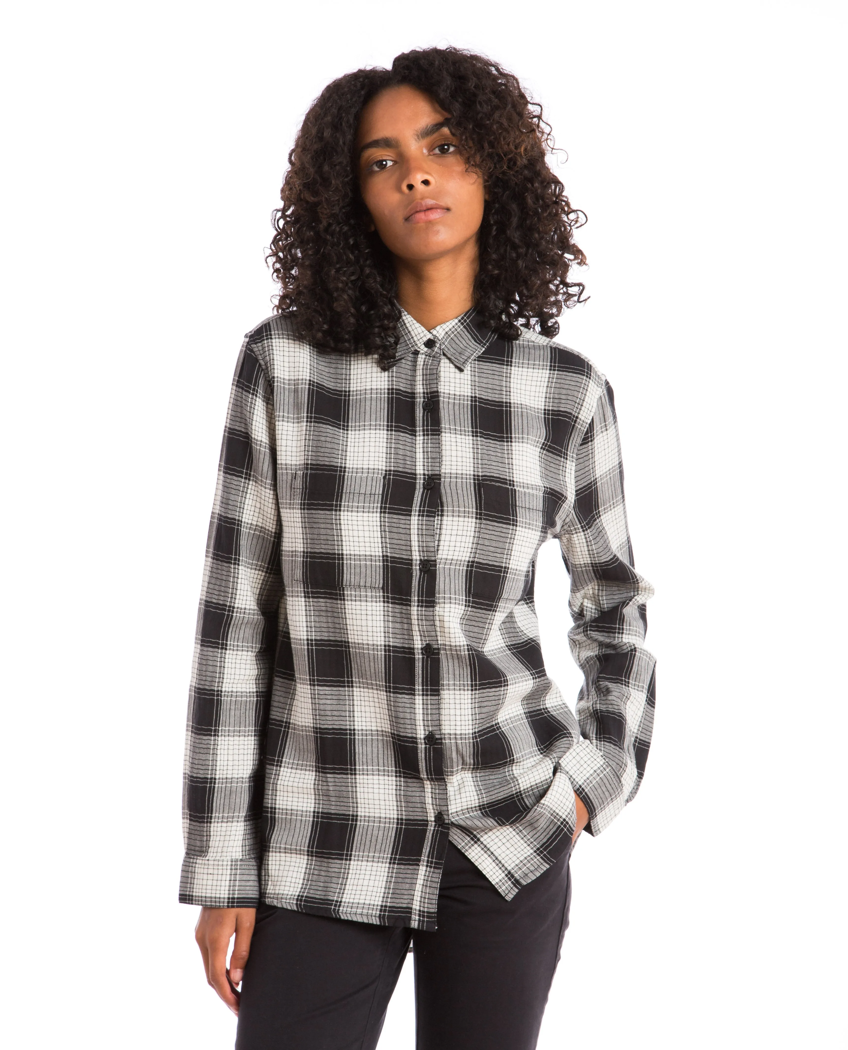 Buffalo Check Shirt White