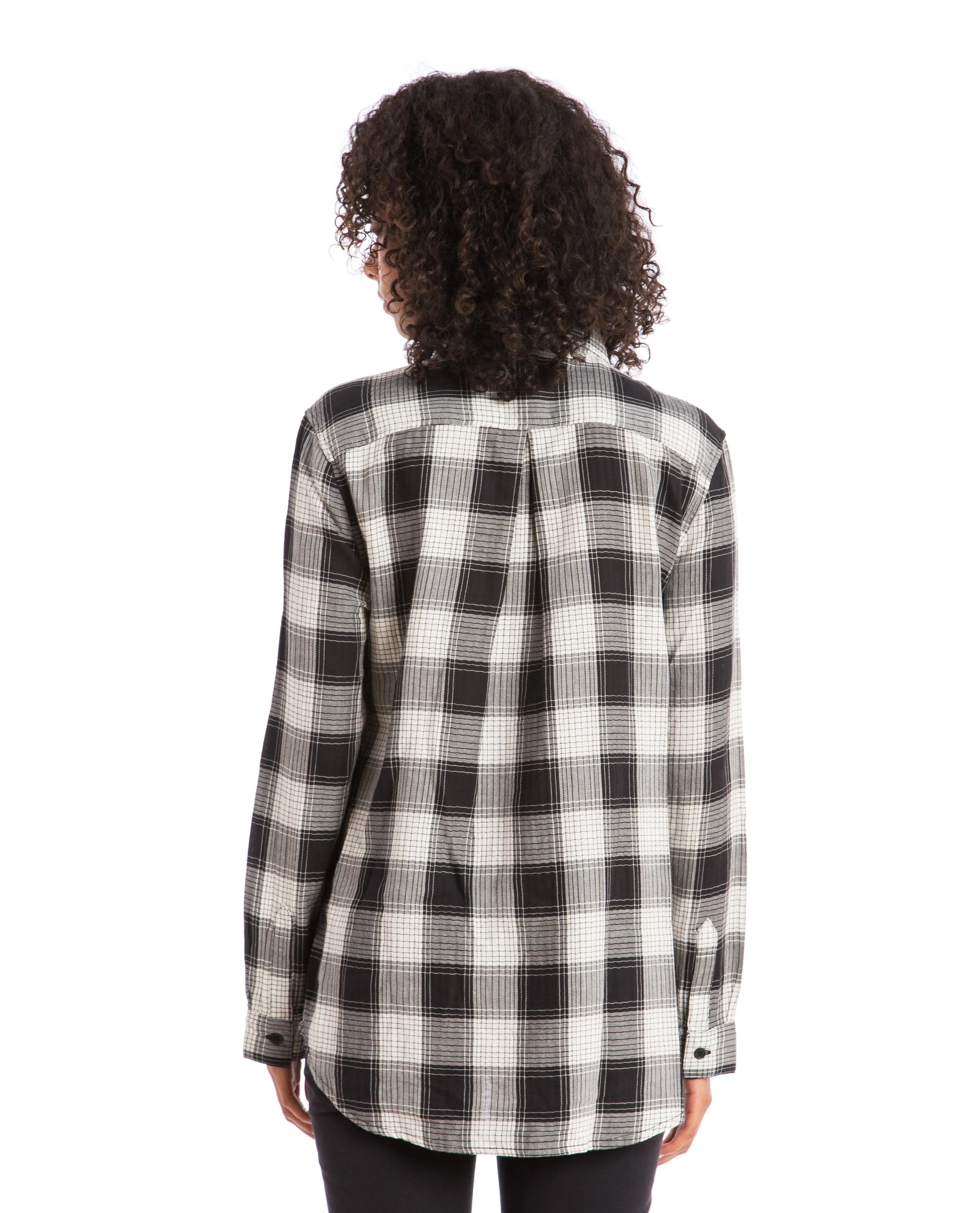 Buffalo Check Shirt White