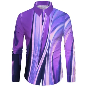 Cloudstyle 3D Floral Printed Man Casual Shirt Plaid Camisas Hombre Dress Shirts Wedding Homme Camisa Long Sleeve Slim Fit Shirts