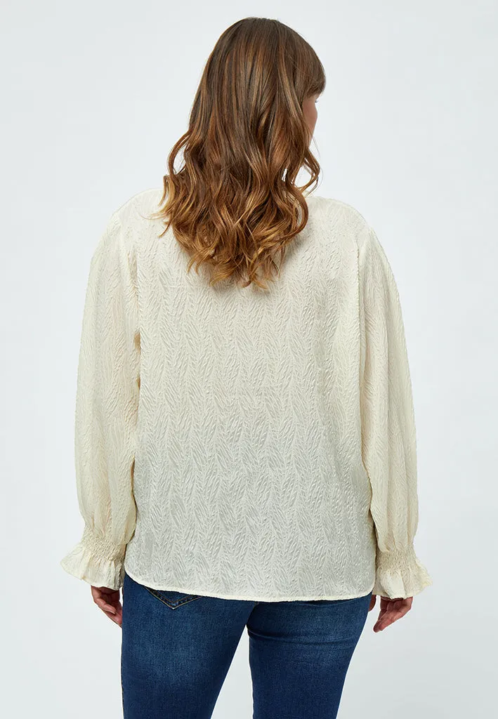 Helena Blouse Curve - Almond Milk