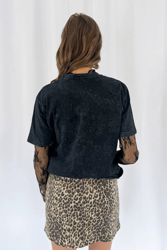 Jack Daniels Vintage Unisex Tee in Black