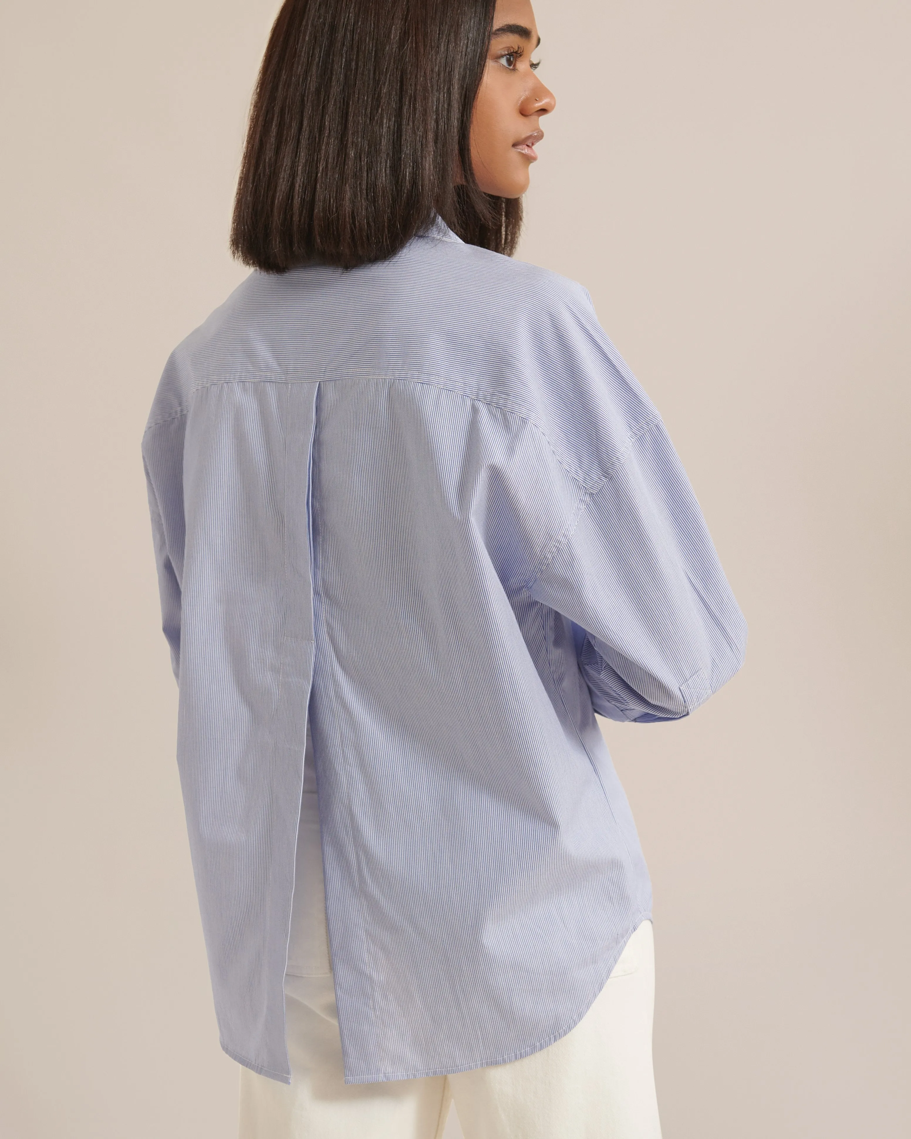 Kendall Oversized Split-Back Shirt