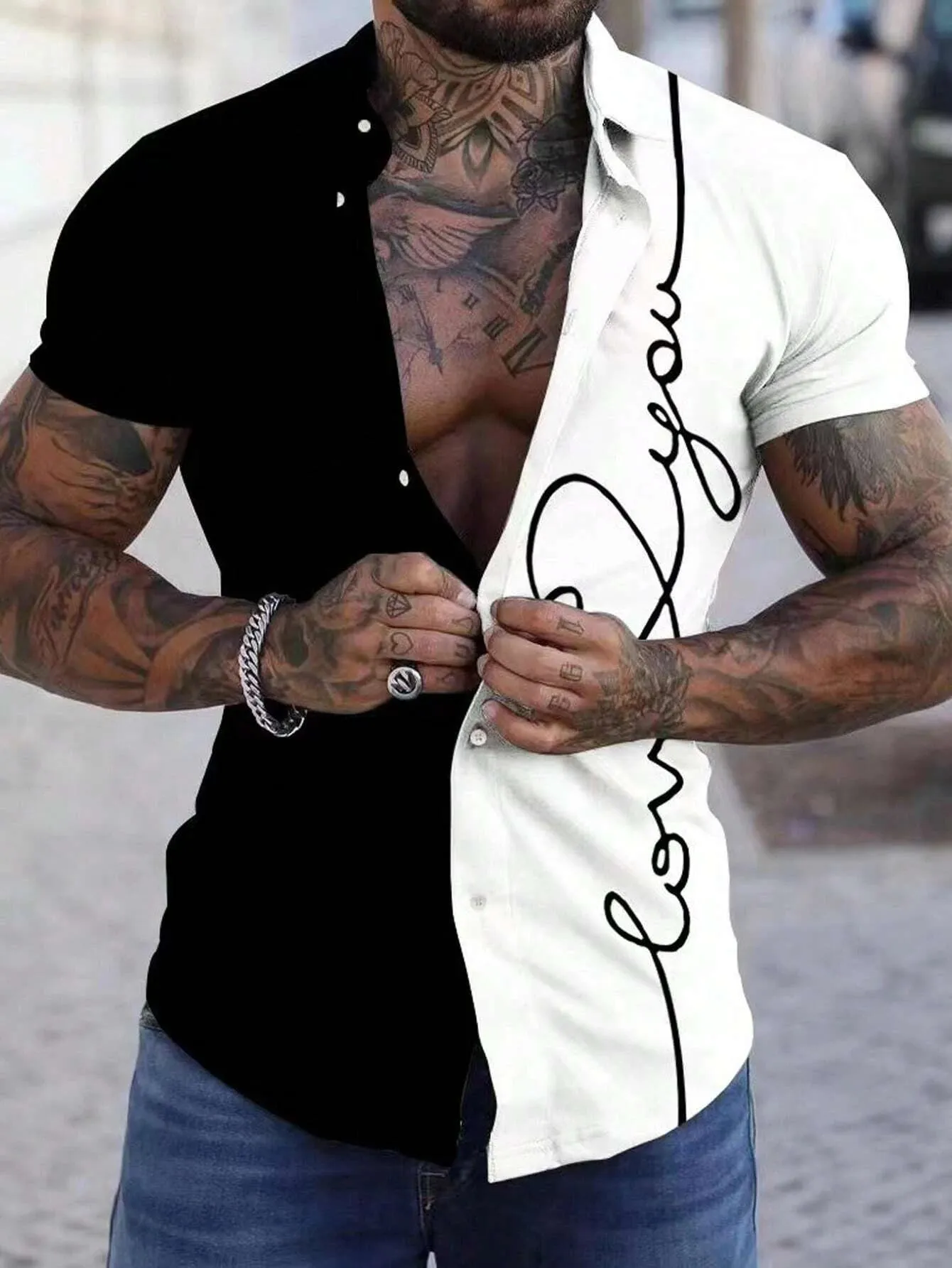 Summer 3D Graffiti Blossom Printed Shirts For Men Children Fashion Streetwear Long Sleeve T Shirt Unisex Hawaiian Shirts Blouses