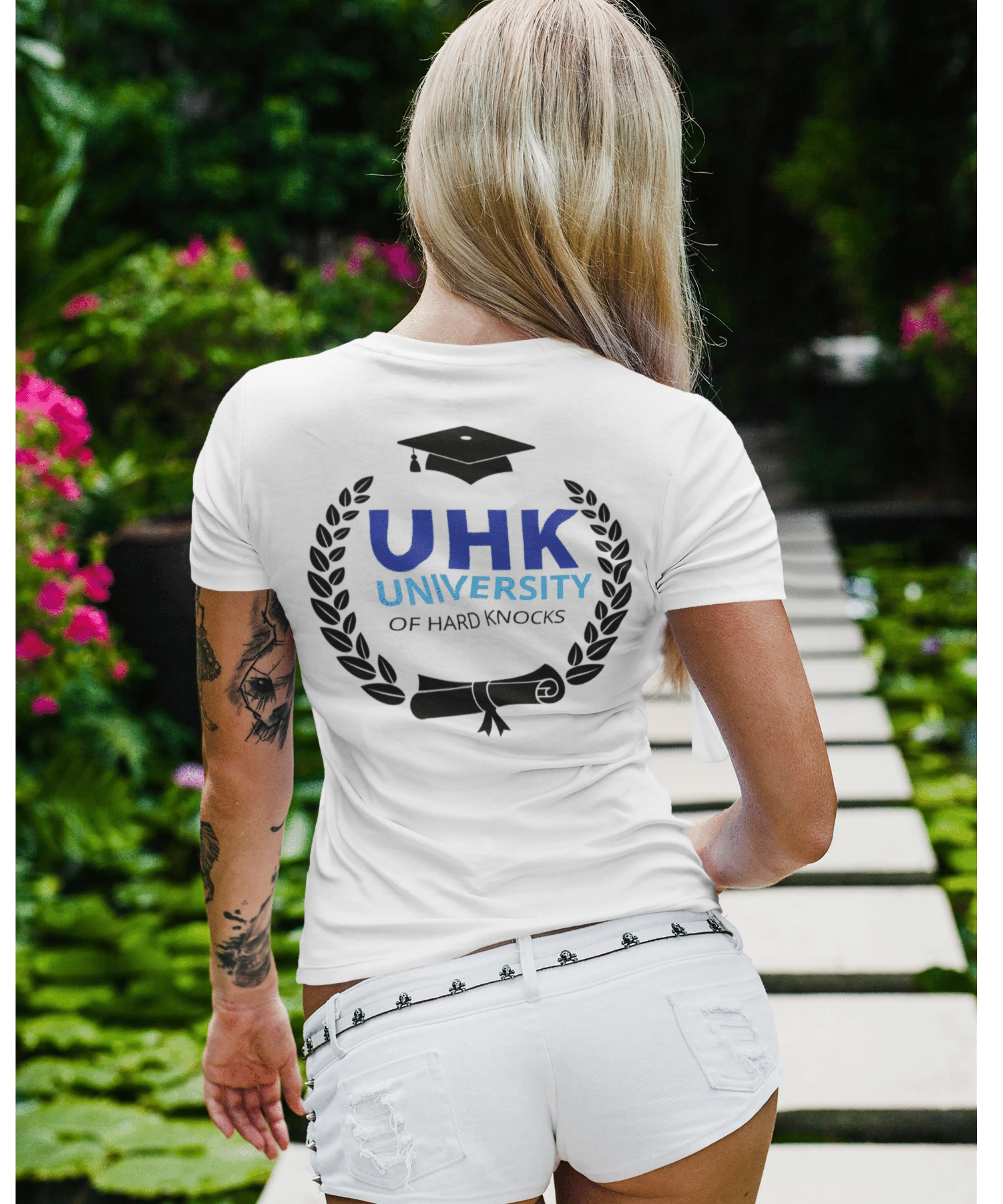 T-Shirt Unisex Jersey Short Sleeve Tee ( University Of Hard Knocks )