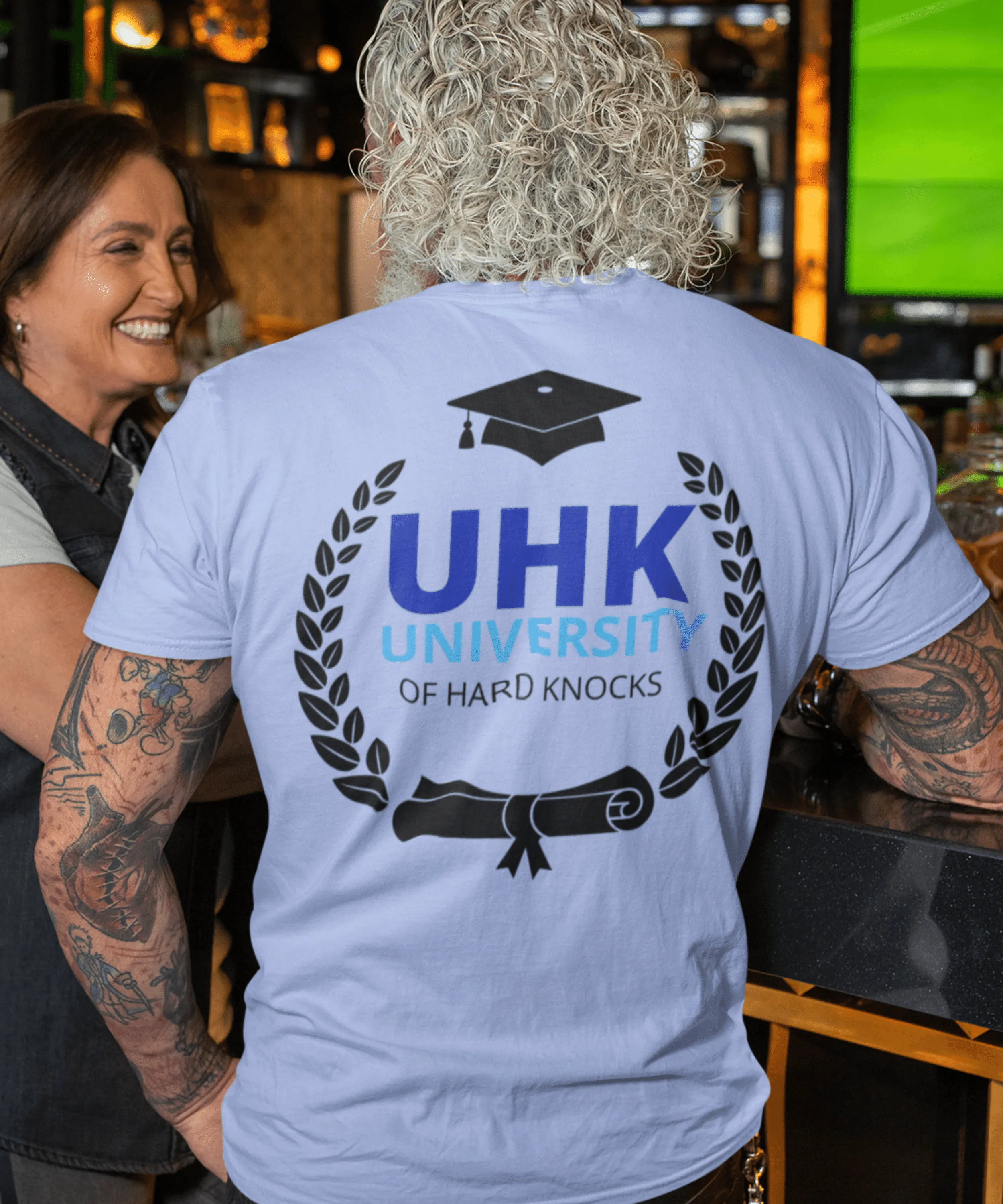 T-Shirt Unisex Jersey Short Sleeve Tee ( University Of Hard Knocks )