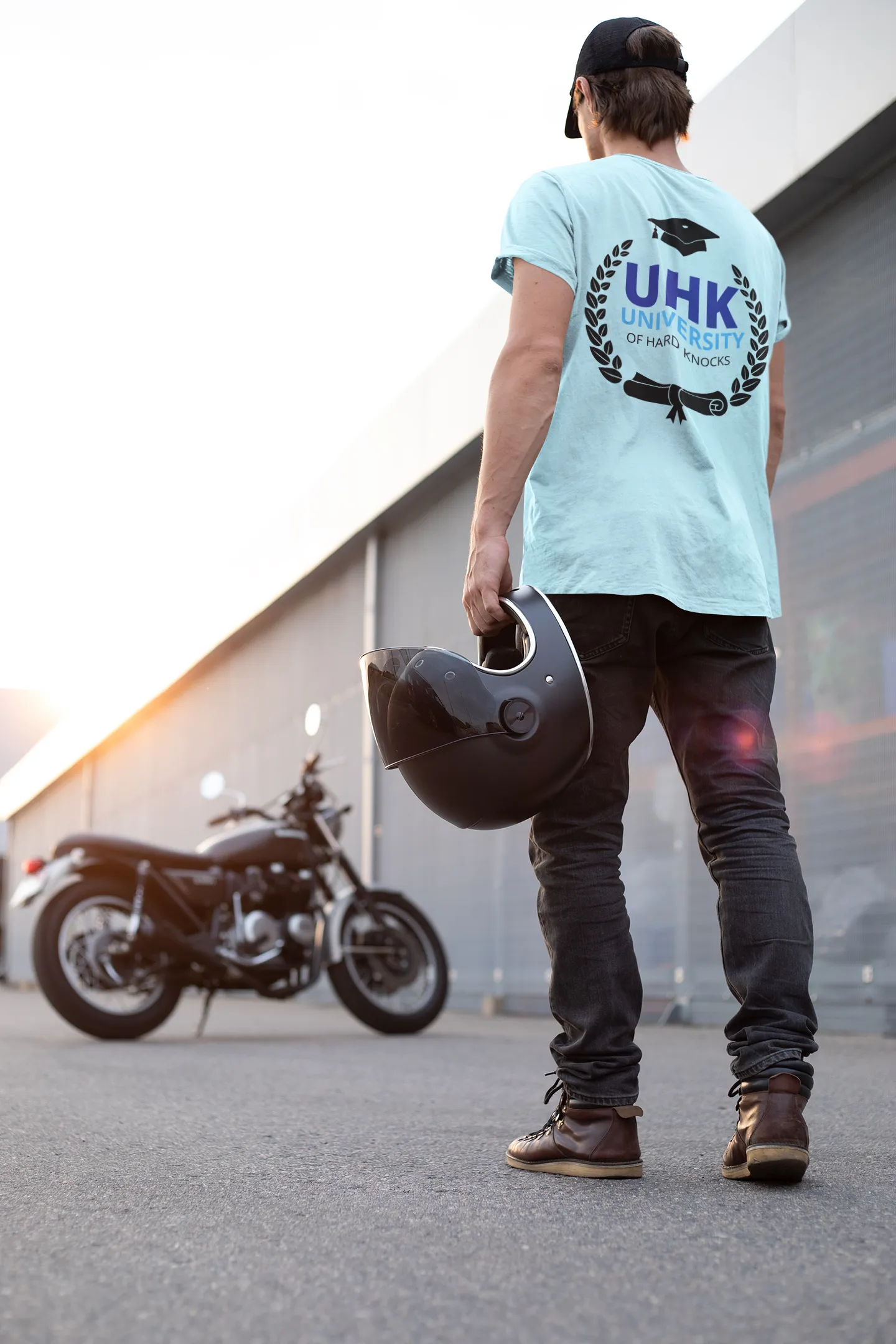T-Shirt Unisex Jersey Short Sleeve Tee ( University Of Hard Knocks )