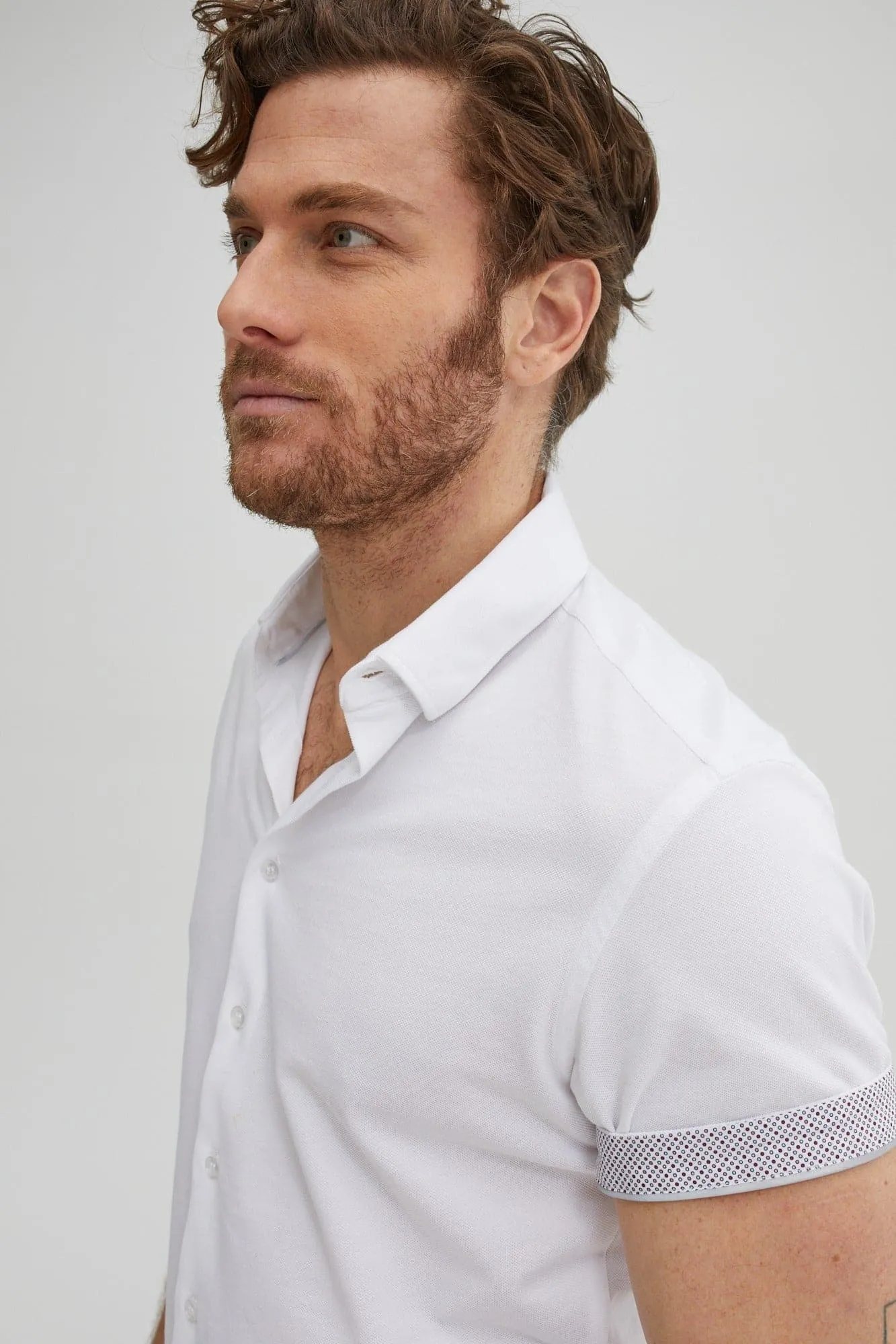 White T-Series DryTouch Pique Shirt